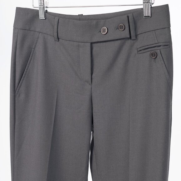 Brunello Cucinelli Grey Wool Double-Button-Fly Trousers - Picture 3 of 12